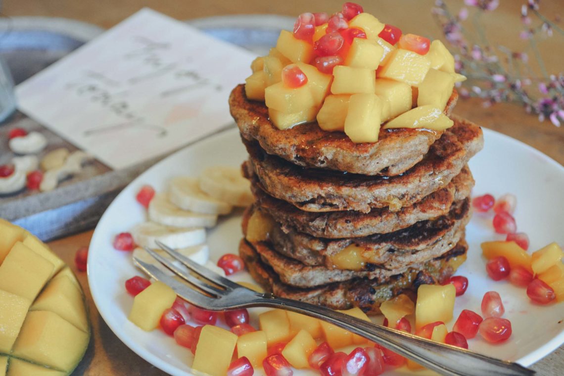 Fluffige, vegane Pancakes ohne Ei