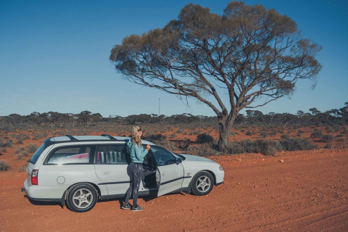Alleine mit dem Auto durch das Outback in Australien