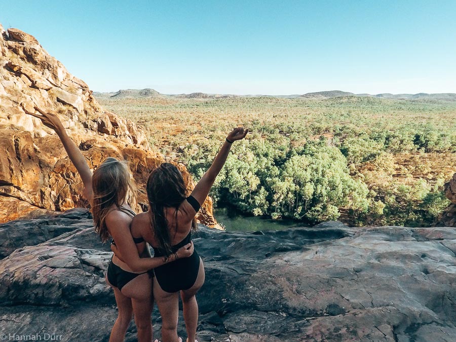 Ausblick von den Wasserfällen im Kakadu Nationalpark - ein Must See im Outback